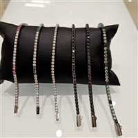 Santa Maria di Sala - Via Caltana 169 - Bracciale John Richmond Tennis Lab in Titanio Diamante Lab Grown 5.70 Ct JRTM27WB - JRTM27WB